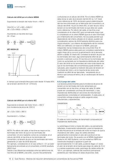 Motores de inducción alimentados por convertidores de ... - Weg