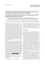 Morfometria e Ultra-Estrutura da Mucosa Intestinal de Frangos de ...