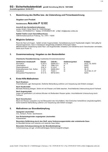 Aco.mix P 12 EC - acotec