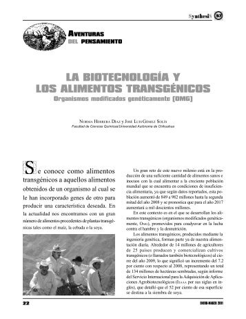 la biotecnología y los alimentos transgénicos - Universidad ...