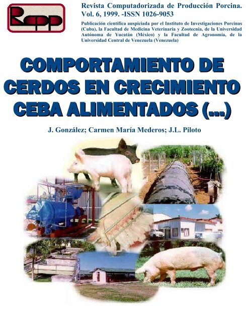 Comportamiento de cerdos en crecimiento ceba alimentados con ...