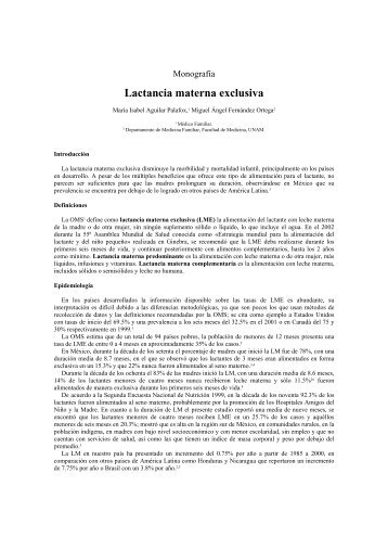 Lactancia materna exclusiva - E-journal - UNAM
