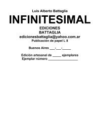 INFINITESIMAL - Biblioteca Virtual Battaletras