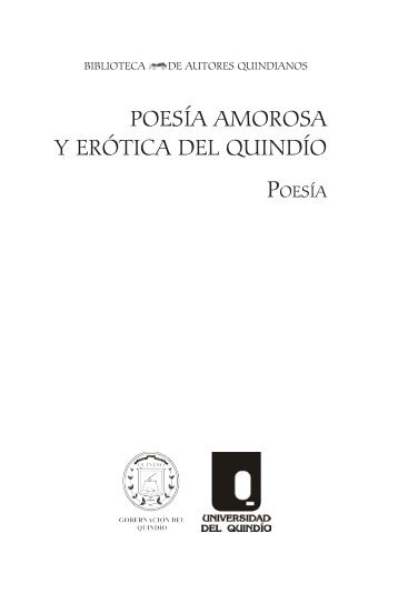 poesía amorosa y erótica del quindío - Universidad Tecnológica de ...