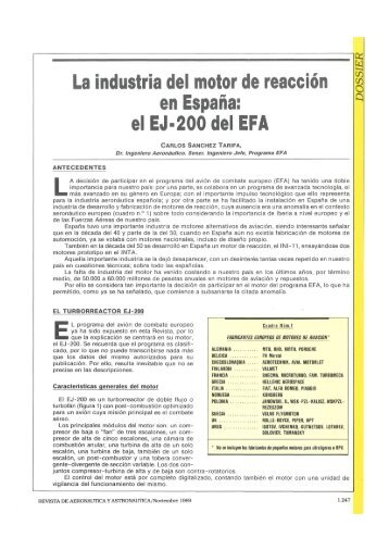 La industria del motor de reacción en España: elEJ ... - Aerobib