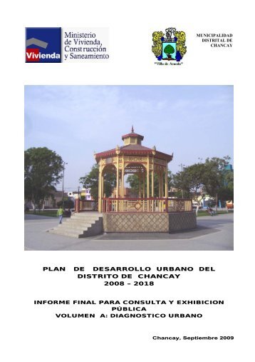 PDU Chancay - MVCS - No autorizado - Ministerio de Vivienda ...