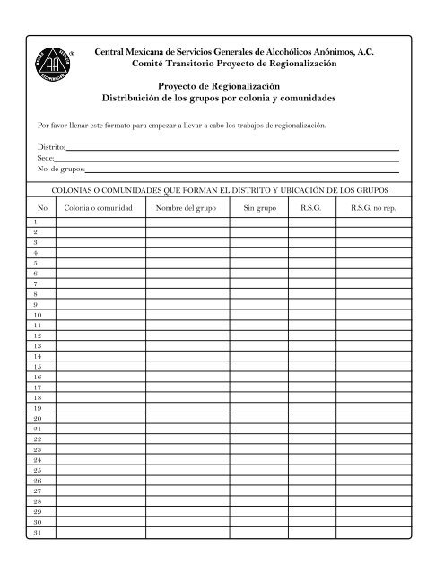 Primer Boletín - Central Mexicana de Servicios Generales de ...