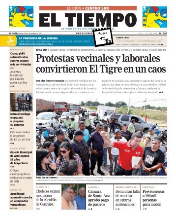 Protestas vecinales y laborales convirtieron El Tigre en un caos