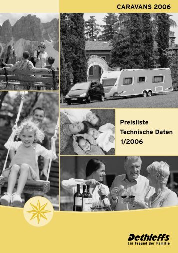 Preisliste Technische Daten 1/2006 CARAVANS 2006