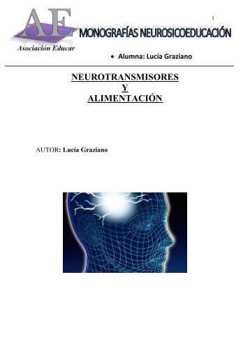 NEUROTRANSMISORES Y ALIMENTACIÓN