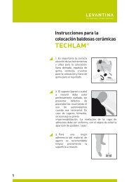 Instrucciones para la colocación baldosas cerámicas - Levantina