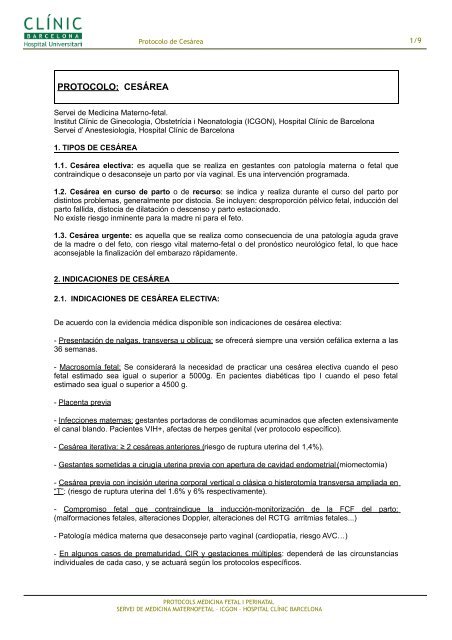 cuando se realiza una cesarea programada