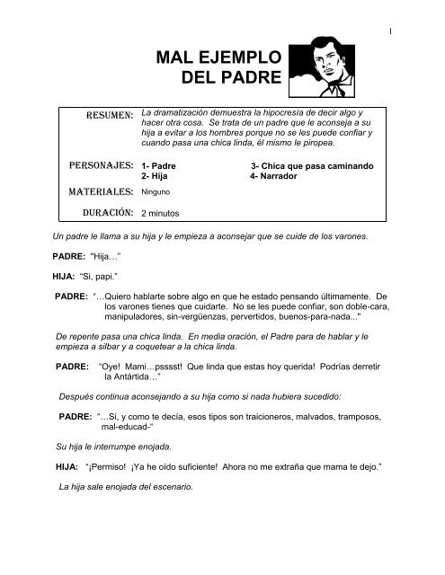 Teatro Sketch Cortos Con Preguntaspdf Gruposprejuveniles