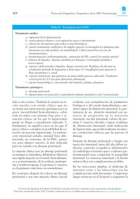 Enterocolitis necrosante - Asociación Española de Pediatría