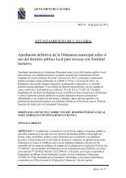 ordenanza municipal sobre uso del dominio público local para ...