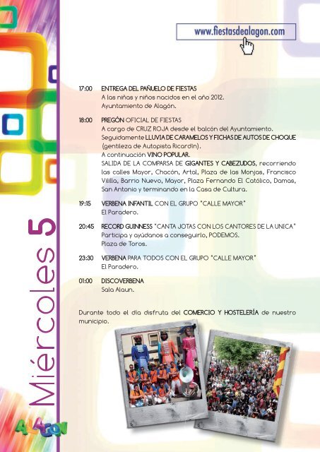 programa oficial septiembre 2012.pdf - Fiestas de Alagón