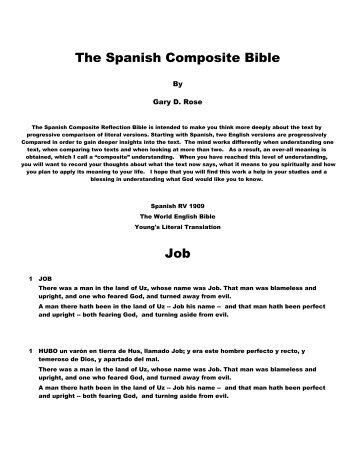 The Spanish Composite Bible Job - The Composite Bible