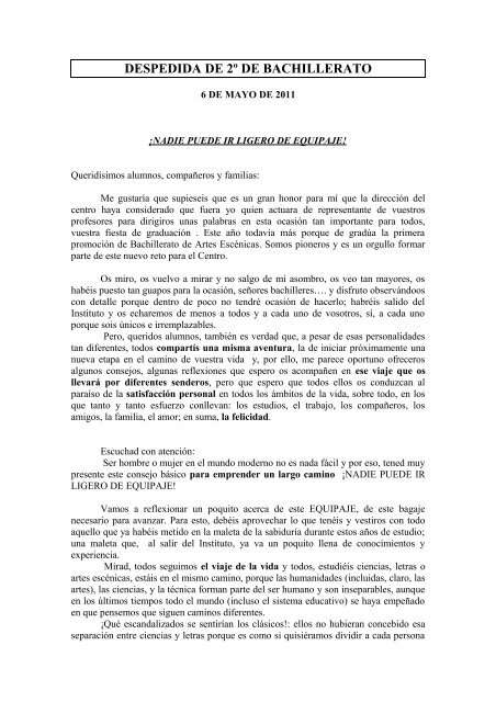 Discurso de Paloma Roselló Discurso de Paloma Roselló