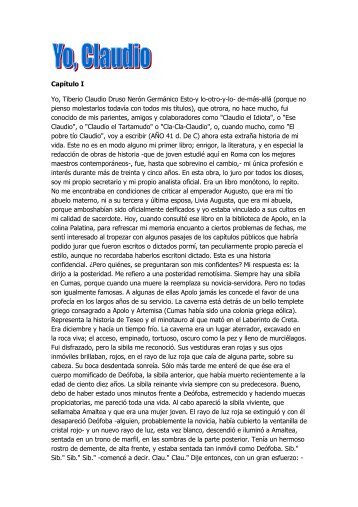 Yo, Claudio (Adrián Contreras).pdf - Lingua Latina