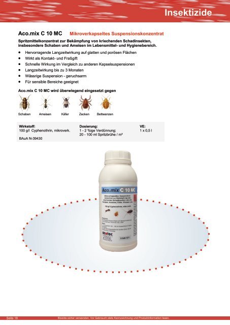 Insektizide - acotec