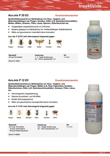 Insektizide - acotec