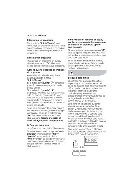 Manual de uso - Electrolux