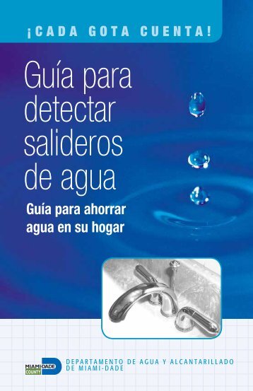 Guía para detectar salideros de agua - Miami-Dade Portal