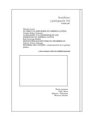 Socialismo y participación 102 - CEDEP