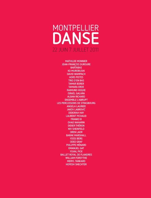 telecharger le programme - Montpellier Danse