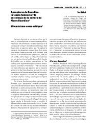 Apropiarse de Bourdieu: la teoría feminista y la ... - Cuenta Conmigo