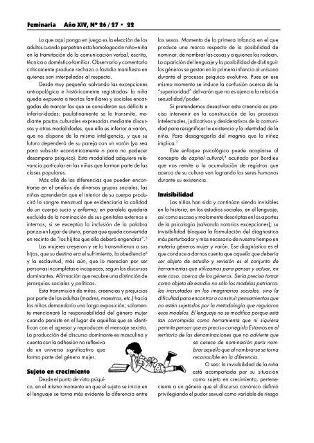 Apropiarse de Bourdieu: la teoría feminista y la ... - Cuenta Conmigo