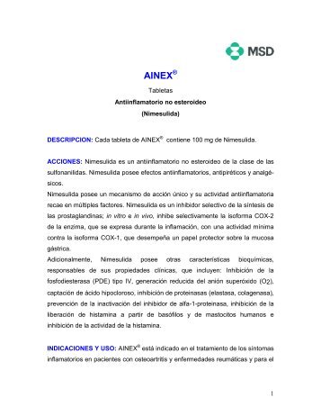 AINEX® - MSD Colombia