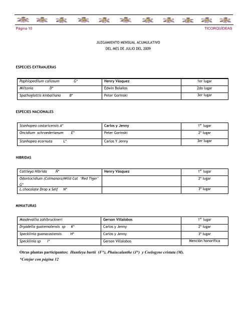 (Ticorqu\355deas 8 09) - Asociación Costarricense de Orquideología