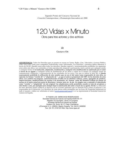 120 Vidas x Minuto - Gustavo Ott