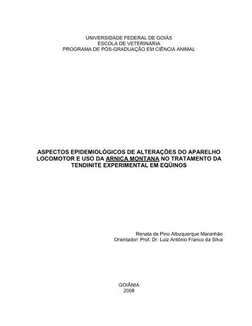 texto completo - EVZ - Mestrado e Doutorado em Ciência Animal ...