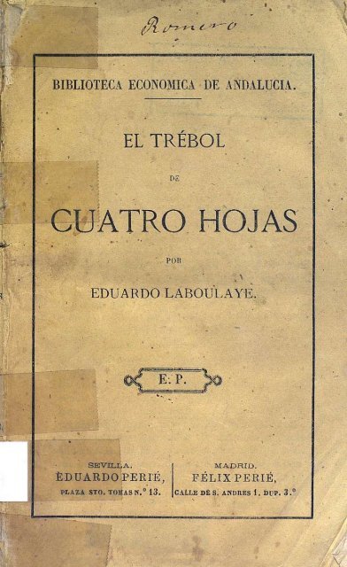 cuatro hojas - Biblioteca Universitaria de la Universidad de Málaga