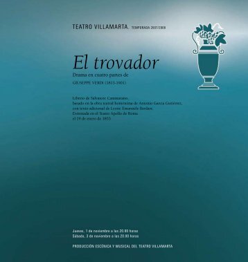 libreto: El trovador - La Arcadia Jerez