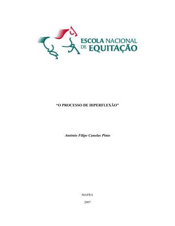 O PROCESSO DE HIPERFLEXÃO - Escola Nacional de Equitação