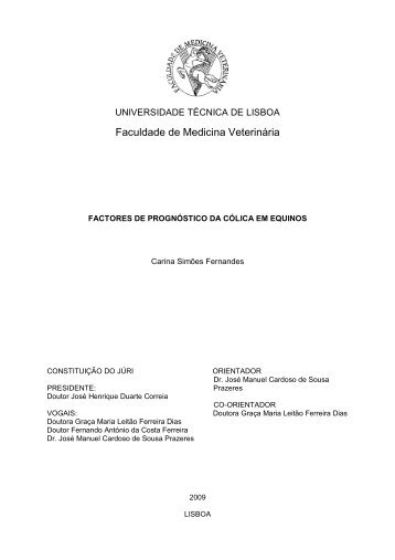 Factores de prognóstico da cólica em equinos.pdf - UTL Repository ...