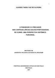 o fenhedor eo precador nas cantigas líricas galego - PUC-SP