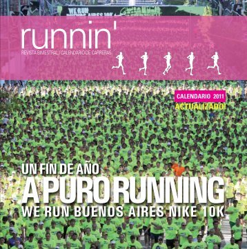 revista bimestral / calendario de carreras - Runnin