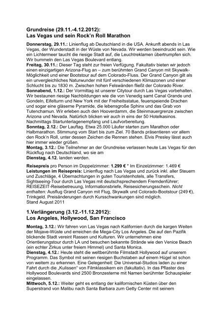 Reiseflyer herunterladen (PDF*) - REISEZEIT Tourismus GmbH