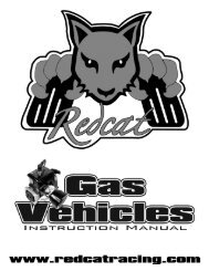  Redcat Racing Gas RC Instruction Manual