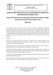 Convocatoria para solicitud de voluntariado de Terapeutas ...