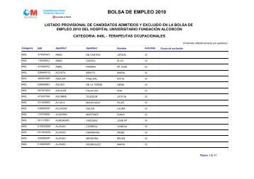 Terapeutas ocupacionales - CSIT