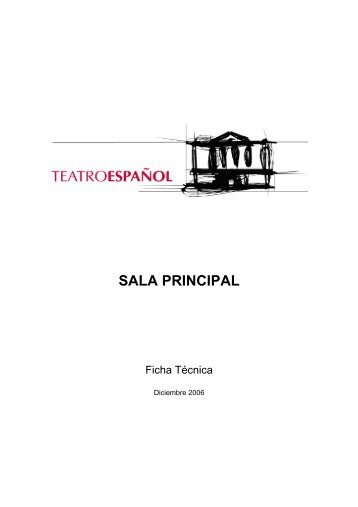Ficha técnica de la sala - Teatro Español