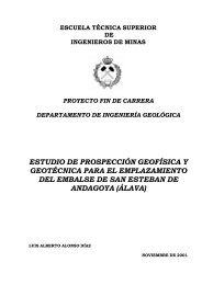 Estudio de prospección geofísica y geotécnica para el