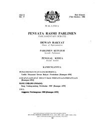 PENYATA RASMI PARLIMEN - Parlimen Malaysia