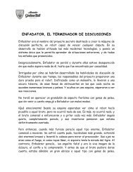 ENFADATOR, EL TERMINADOR DE DISCUSIONES