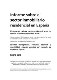 Informe sobre el sector inmobiliario residencial en ... - CatalunyaCaixa